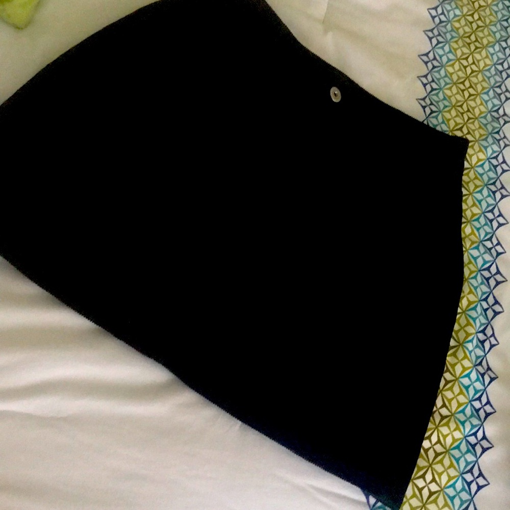 Black mini skirt